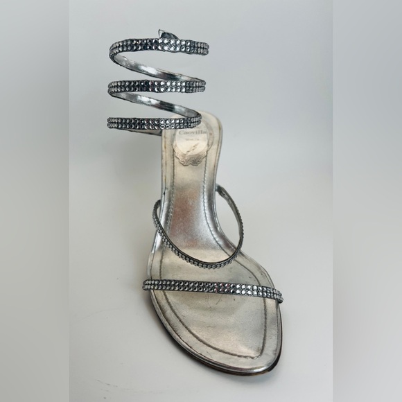 Rene Caovilla Silver crystal sandals Stiletto - Picture 15 of 16